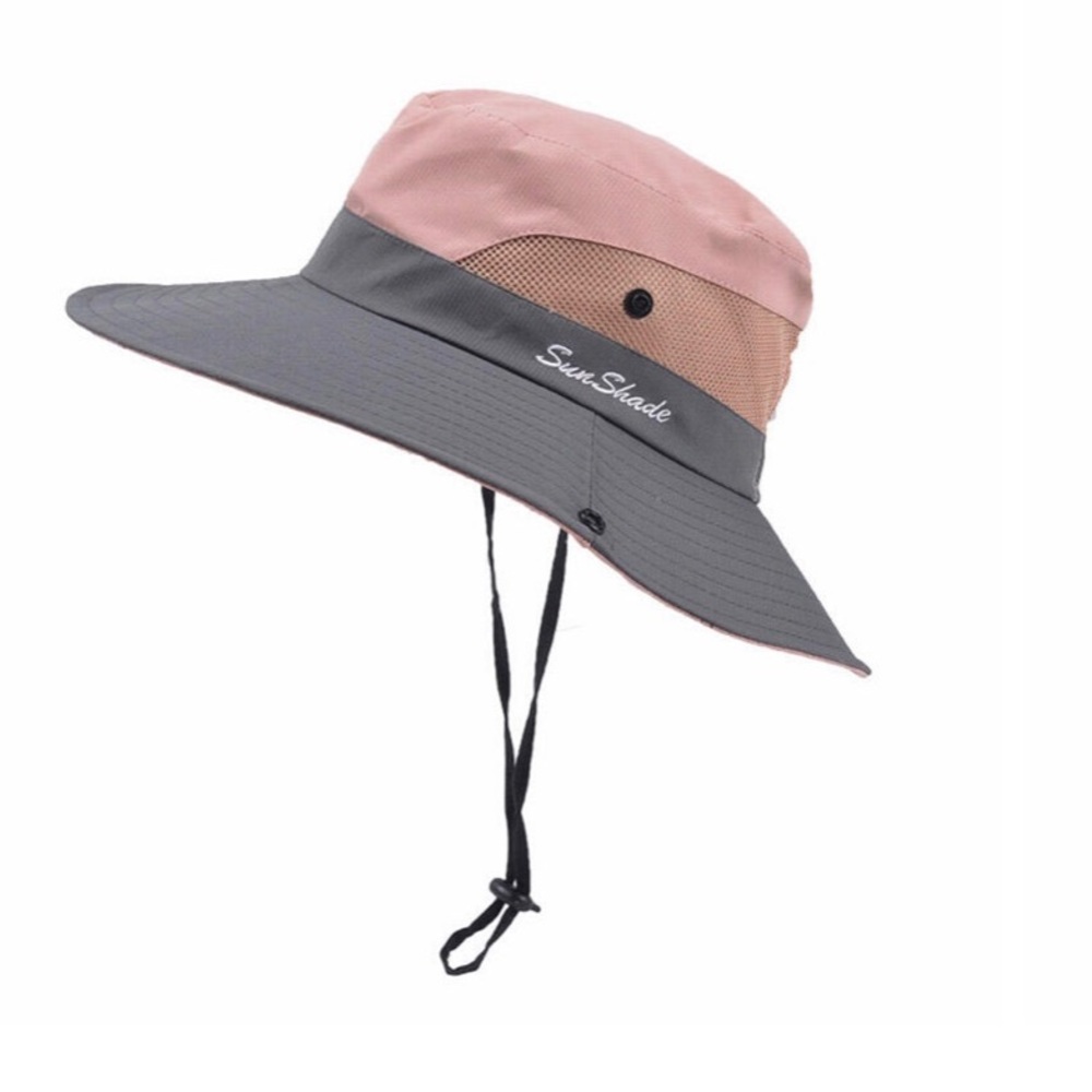 Light pink bucket hat